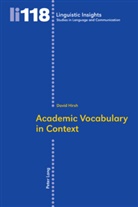 David Hirsh - Academic Vocabulary in Context