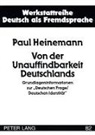 Paul Heinemann, Hartmut Schröder - Von der Unauffindbarkeit Deutschlands