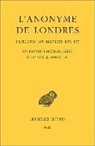 ANONYME/VOLKOVITCH/M, Antonio Ricciardetto - L'anonyme de Londres : P.Lit.Lond. 165, Brit.Libr. inv. 137 : un papyrus médical grec du Ier siècle après J.-C.