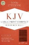 Holman Bible Staff - KJV Large Print Compact Reference Bible, Brown Cross Leathertouch, Indexed