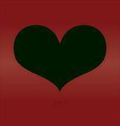 Alpha Edition - Foto-Bastelkalender "Herz" 2017 datiert, schwarz Do it yourself calendar