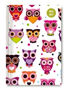 ALPHA EDITION - Collegetimer A6 day by day Owls 2016/2017