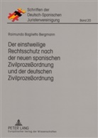 Raimundo Baglietto Bergmann - Der einstweilige Rechtsschutz nach der neuen spanischen Zivilprozeßordnung und der deutschen Zivilprozeßordnung