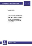 Sonja Häffner - Universalien der Schrift und Schriftverarbeitung