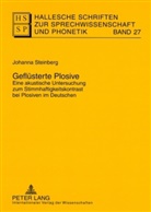 Johanna Steinberg - Hallesche Schriften zur Sprechwissenschaft und Phonetik - 27: Geflüsterte Plosive