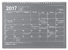 MARK'S 2017 Tischkalender M // Black