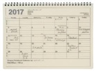 MARK'S 2017 Tischkalender M // Ivory