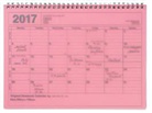 MARK'S 2017 Tischkalender M // Pink
