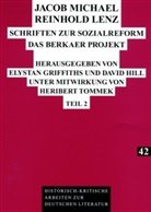 Elystan Griffiths, David Hill, Herbert Kraft - Jacob Michael Reinhold Lenz - Schriften zur Sozialreform