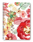ALPHA EDITION - Ladytimer Ringbuch Blossoms 2017 - A5