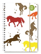 ALPHA EDITION - Collegetimer A5 Unicorn 2016/2017 - Ringbuch