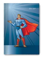 ALPHA EDITION - Collegetimer A5 day by day Superhero 2016/2017
