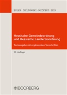 Thoma Euler, Thomas Euler, Stefa Gieltowski, Stefan Gieltowski, Matthias Meckert, Matthias J. Meckert... - Hessische Gemeindeordnung und Hessische Landkreisordnung; .