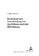 Christian Schindler - Rechtskraft und Innenbindung von Beschlüssen nach der ZPO-Reform