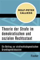 Rolf-Peter Calliess - Theorie der Strafe im demokratischen und sozialen Rechtsstaat