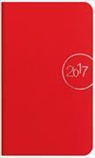 ALPHA EDITION - Taschenkalender Flexo Rot 2017