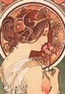 Mucha-a, Alphonse Mucha - Carnet blanc, affiche mucha, la