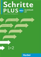 Hueber Verlag GmbH &amp; Co. KG, Huebe Verlag GmbH &amp; Co KG, Hueber Verlag GmbH &amp; Co KG - Schritte plus Neu - Deutsch als Fremdsprache - 1+2: Schritte Plus Neu 1 + 2 Glossar Deutsch-Französisch