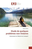 Rabah Debbar - Etude de quelques problèmes non linéaires