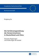 Pingliang Ge - Die Verfahrensgestaltung der Konzerninsolvenz in Deutschland und China