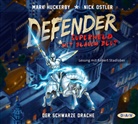 Mark Huckerby, Nick Ostler, Robert Stadlober - Defender - Superheld mit blauem Blut. Der Schwarze Drache, 4 Audio-CDs (Hörbuch)