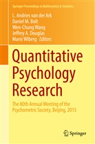 Andries L. van der Ark, L. Andries van der Ark, Daniel M. Bolt, Jeffrey A. Douglas, Danie M Bolt, Daniel M Bolt... - Quantitative Psychology Research