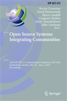 Kevin Crowston, Jonas Gamalielsson, Ime Hammouda, Imed Hammouda, Juho Lindman, Björn Lundell... - Open Source Systems: Integrating Communities