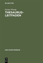Gernot Wersig - Thesaurus-Leitfaden