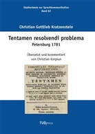 Christian Gottlieb Kratzenstein - Tentamen resolvendi problema