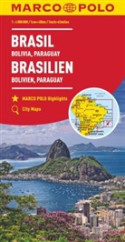Brasilien Bolivien Paraguay Uruguay 1:4 000 000