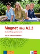 Silvi Dahmen, Silvia Dahmen, Ursula u a Esterl, Giorgi Motta, Giorgio Motta - Magnet neu - Deutsch für junge Lernende - A2.2: Kurs- und Arbeitsbuch mit Audio-CD