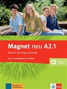 Silvi Dahmen, Silvia Dahmen, Ursula Esterl, Ursula u a Esterl, Elke Körner, Giorgi Motta... - Magnet neu - Deutsch für junge Lernende - A2.1: Kurs- und Arbeitsbuch mit Audio-CD