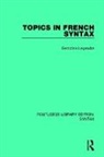 Legendre, Geraldine Legendre, Géraldine Legendre, Legendre Geraldine - Topics in French Syntax