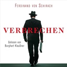 Ferdinand von Schirach, Ferdinand von Schirach, Burghart Klaußner - Verbrechen, 3 Audio-CD (Audio book)