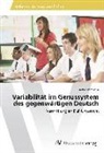 ¿Árka Dib¿áková, Sárka Dibdáková - Variabilität im Genussystem des gegenwärtigen Deutsch
