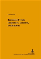 Erich Steiner, Erich Steiner - Translated Texts: Properties, Variants, Evaluations