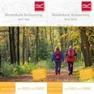 Wanderkarte Rothaarsteig Süd / Nord. 1 : 50 000