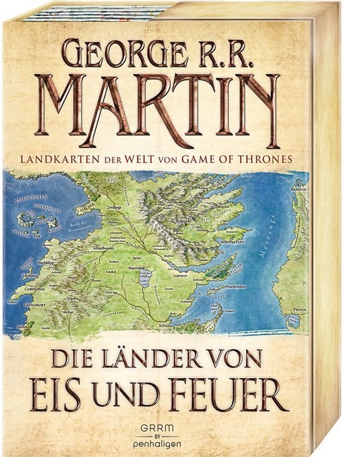 George R R Martin, George R. R. Martin - Die Länder von Eis und Feuer, 12 Karten - 12 vierfarbige Landkarten der Welt von Game of Thrones