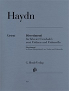 Franz Joseph Haydn, Joseph Haydn, Horst Walter - Joseph Haydn - Divertimenti für Klavier (Cembalo) mit zwei Violinen und Violoncello