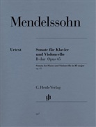 Felix Mendelssohn Bartholdy, Felix Mendelssohn-Bartholdy, Rudolf Elvers, Ernst-Günter Heinemann - Felix Mendelssohn Bartholdy - Violoncellosonate B-dur op. 45