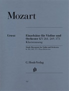 Wolfgang Amadeus Mozart, Wolf-Dieter Seiffert - Wolfgang Amadeus Mozart - Einzelsätze für Violine und Orchester KV 261, KV 269 und KV 373