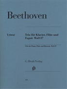 Ludwig van Beethoven, Friedhelm Klugmann - Ludwig van Beethoven - Flötentrio G-dur WoO 37 für Klavier, Flöte und Fagott