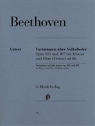 Ludwig van Beethoven, Armin Raab - Ludwig van Beethoven - Variationen über Volkslieder op. 105 und 107 für Klavier und Flöte (Violine) ad lib.