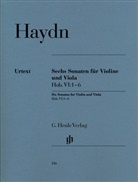 Franz Joseph Haydn, Joseph Haydn, Andreas Friesenhagen, Ulrich Mazurowicz - Joseph Haydn - Sechs Sonaten Hob. VI:1-6 für Violine und Viola