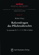 Anne Röthel, Anne Röthel - Reformfragen des Pflichtteilsrecht