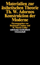 Adorno, Lindner, Lindner, Burkhardt Lindner, W. Martin Lüdke, Martin Lüdke... - Materialien zur ästhetischen Theorie. Theodor W. Adornos Konstruktion der Moderne