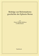 Stefan Hänsel - Beiträge zur Reformationsgeschichte der Ephorie Borna