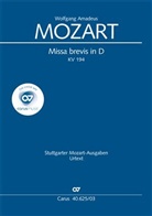 Wolfgang Amadeus Mozart, Jochen Reutter - Missa brevis in D (Klavierauszug)