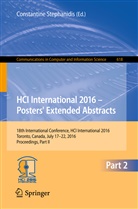 Constantin Stephanidis, Constantine Stephanidis - HCI International 2016 - Posters' Extended Abstracts