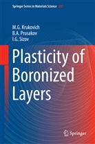 M Krukovich, M G Krukovich, M. G. Krukovich, Marat Grigorievich Krukovich, B Prusakov, B A Prusakov... - Plasticity of Boronized Layers